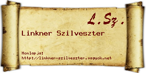 Linkner Szilveszter névjegykártya