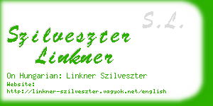 szilveszter linkner business card